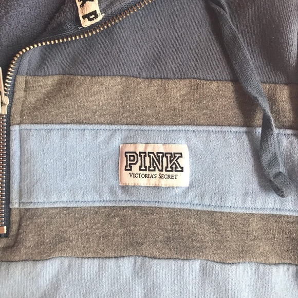 VS Pink Quarter Zip Hoodie - Picture 2 of 3